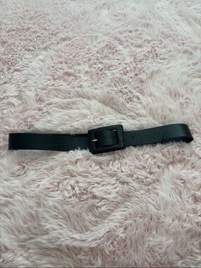 Classic Black Faux-Croc Leather Belt - Women Accessories
